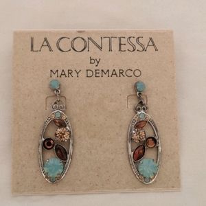 NWT. Handcrafted Earring Art by Mary Demarco